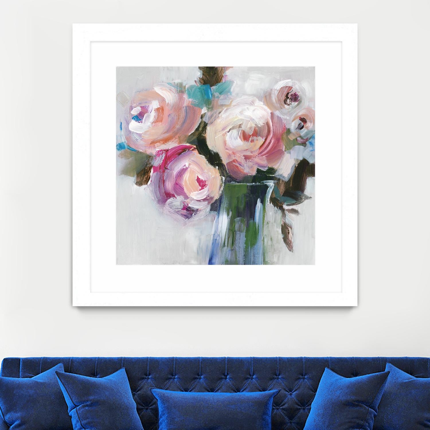 Bouquet II by Valeria Mravyan on GIANT ART - pink floral