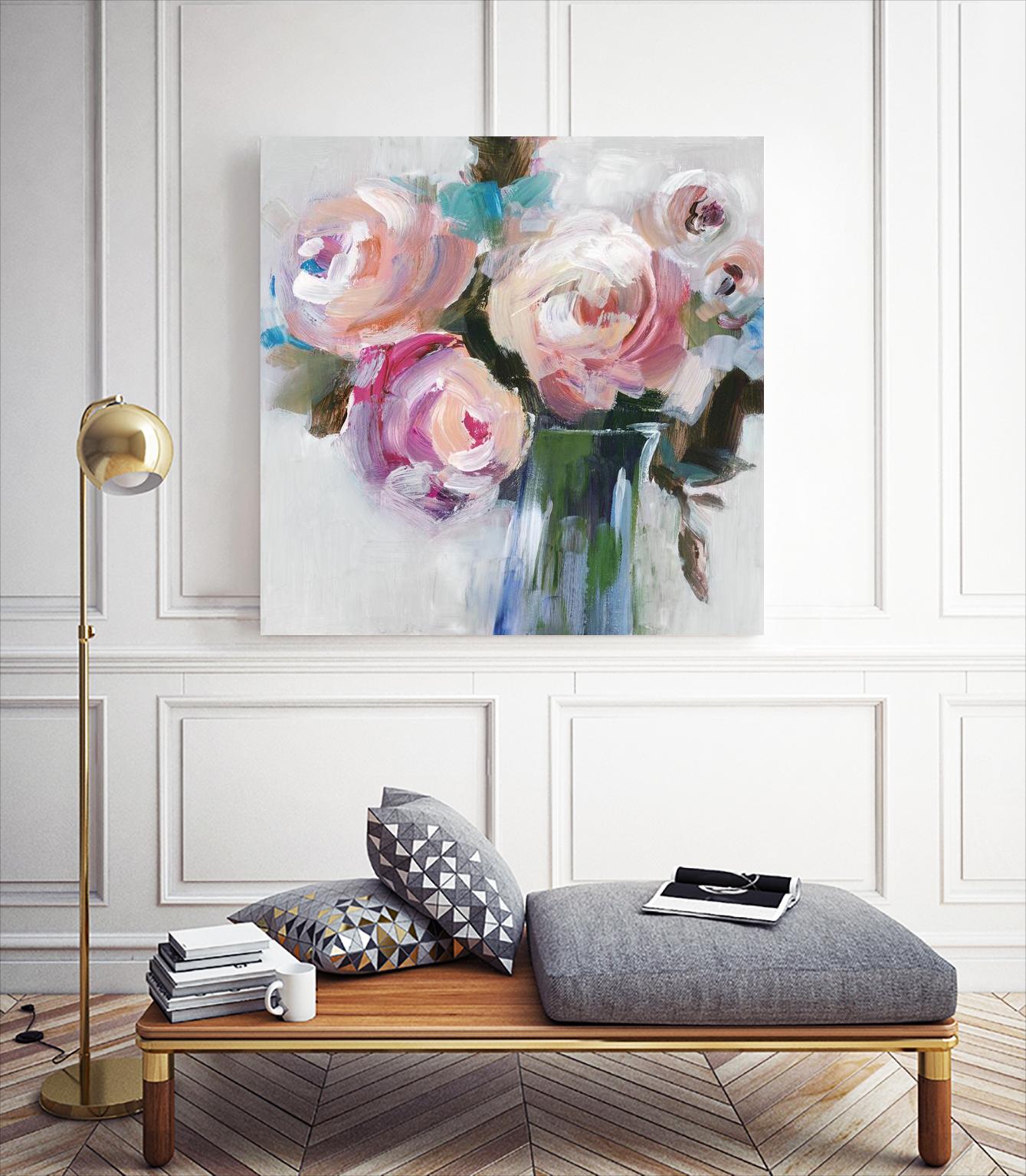 Bouquet II by Valeria Mravyan on GIANT ART - pink floral