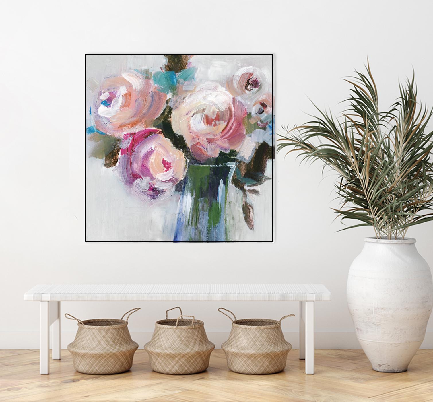 Bouquet II by Valeria Mravyan on GIANT ART - pink floral
