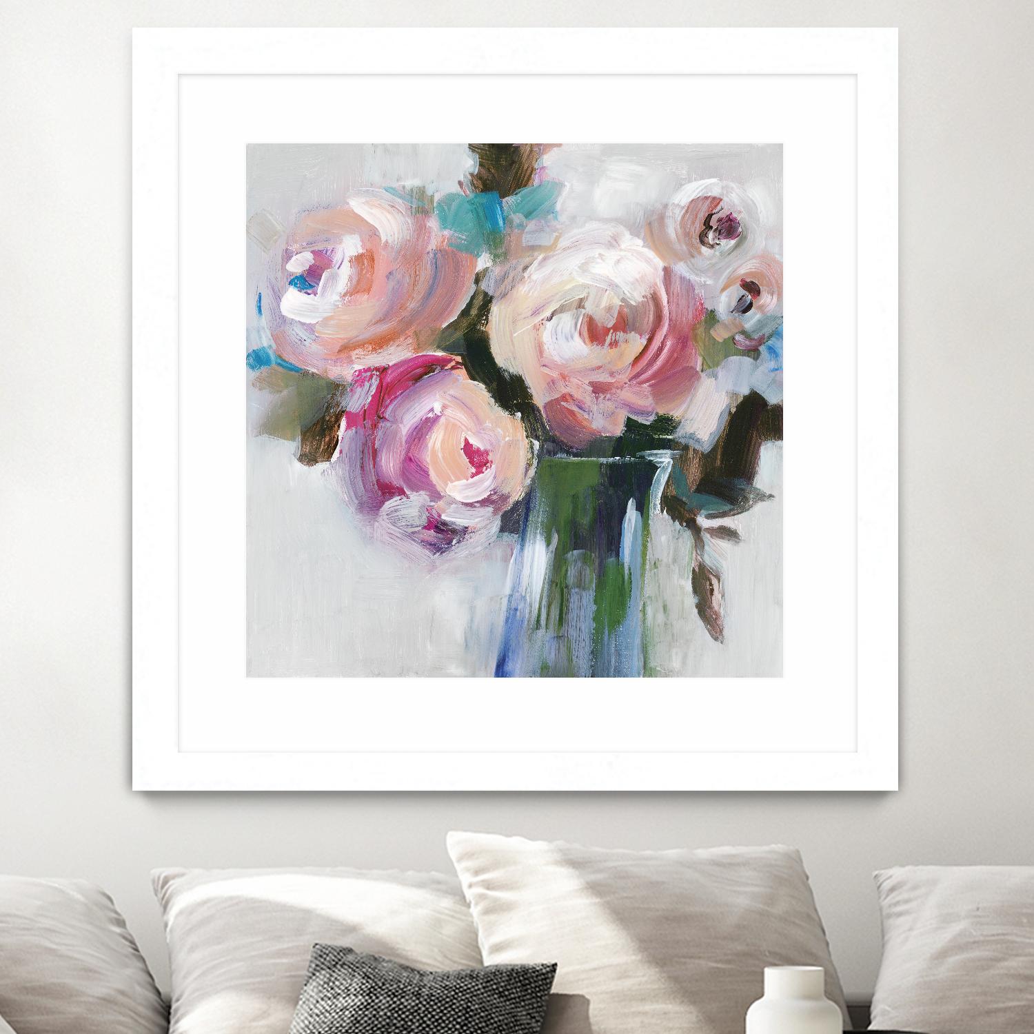 Bouquet II by Valeria Mravyan on GIANT ART - pink floral