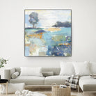 Rocky Fields by Valeria Mravyan on GIANT ART - blue abstract