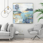 Rocky Fields by Valeria Mravyan on GIANT ART - blue abstract