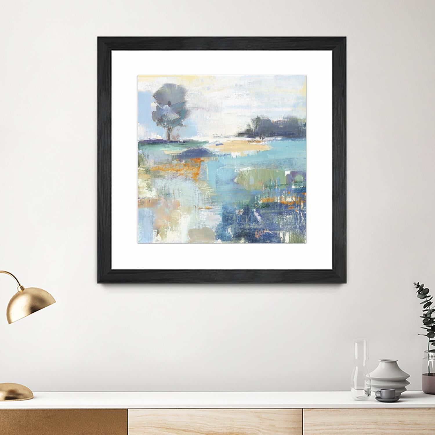 Rocky Fields by Valeria Mravyan on GIANT ART - blue abstract