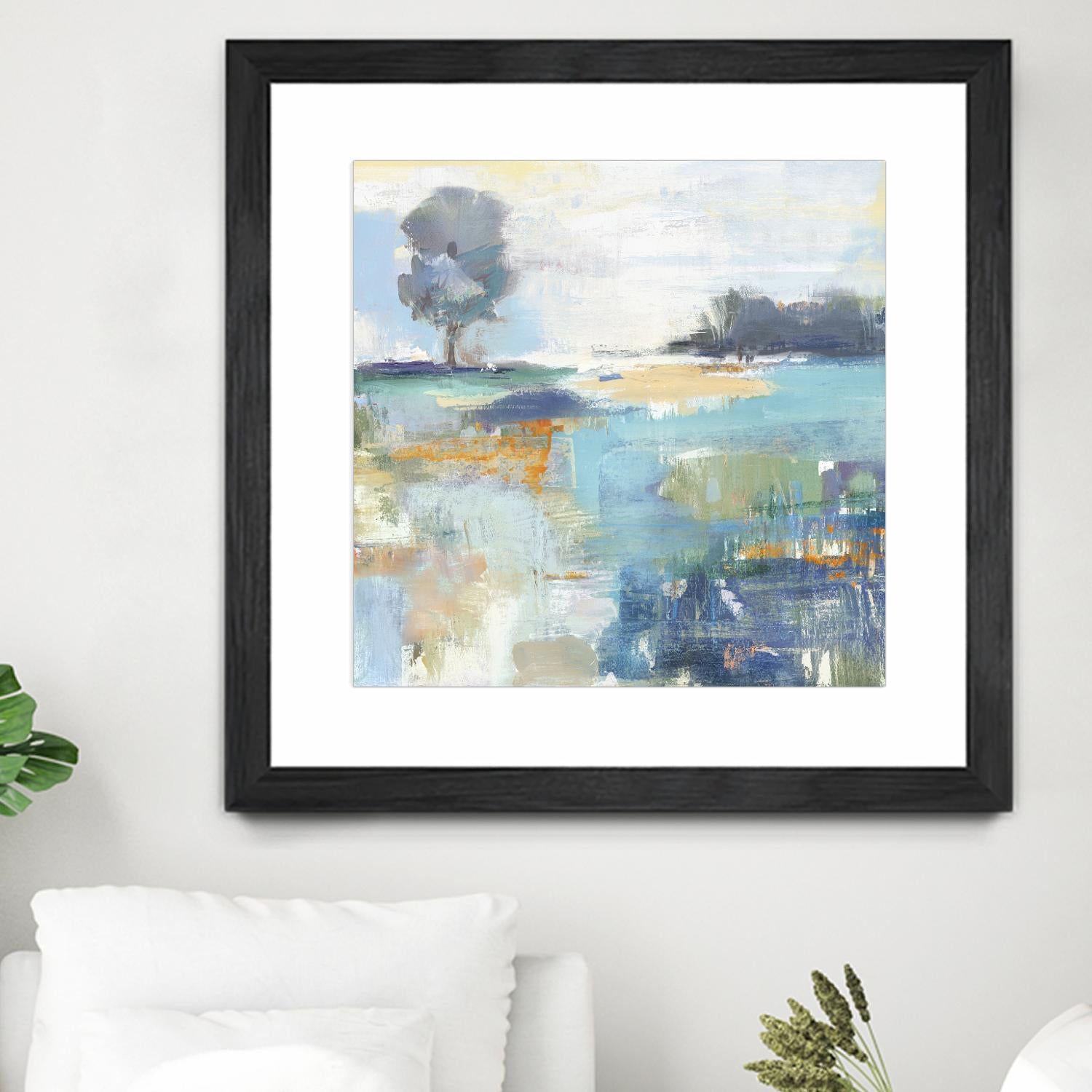 Rocky Fields by Valeria Mravyan on GIANT ART - blue abstract