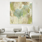 Teal Forest I by Valeria Mravyan on GIANT ART - beige abstract