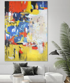 The History of Losing Zeroes Part I by Mark Pulliam on GIANT ART - blue abstract