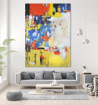 The History of Losing Zeroes Part I by Mark Pulliam on GIANT ART - blue abstract