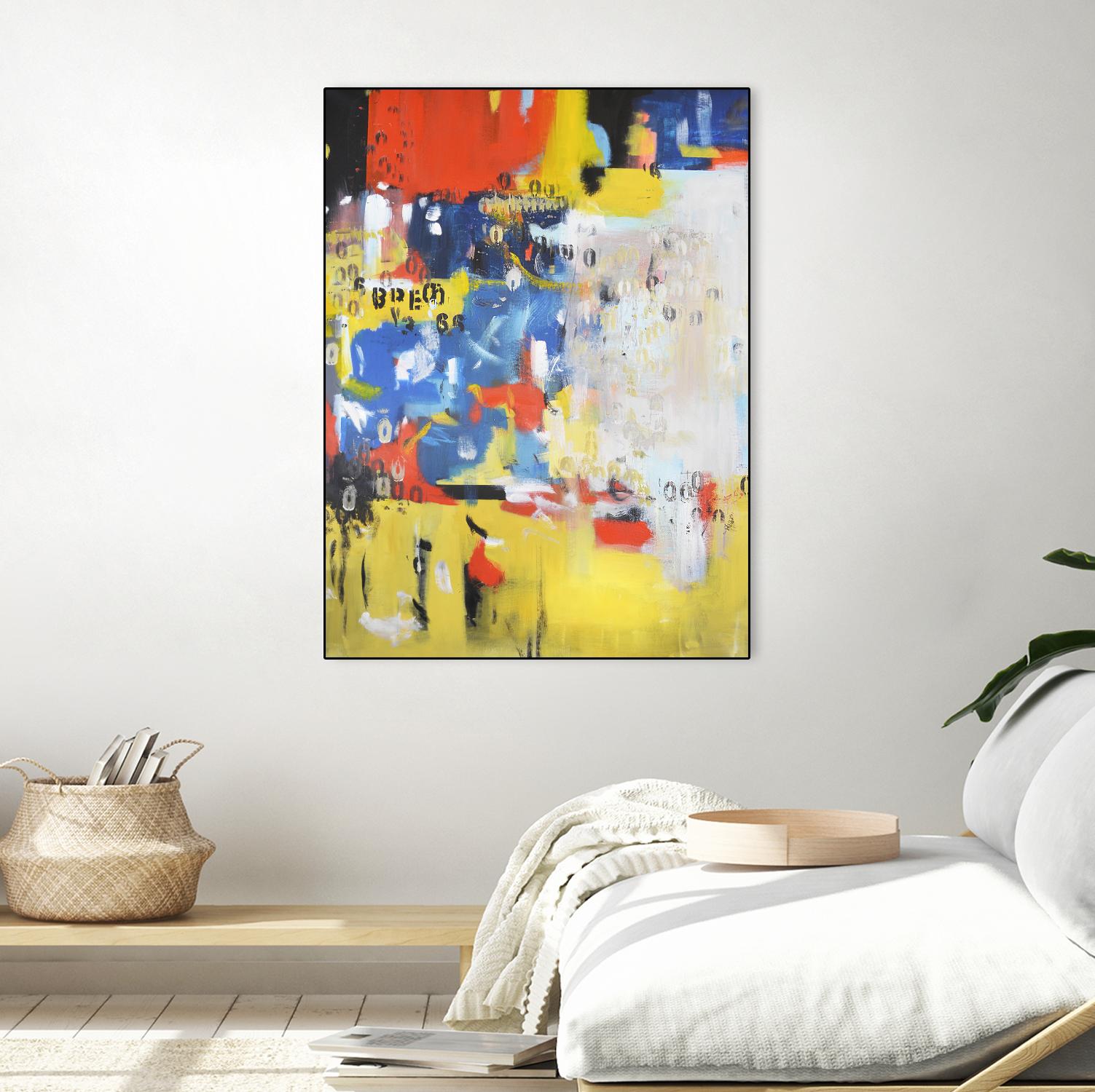 The History of Losing Zeroes Part I by Mark Pulliam on GIANT ART - blue abstract