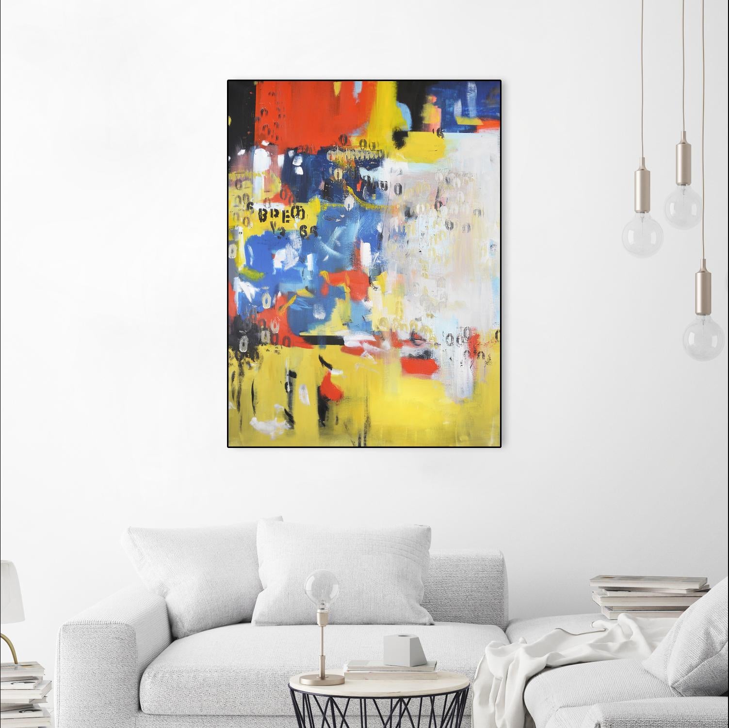 The History of Losing Zeroes Part I by Mark Pulliam on GIANT ART - blue abstract