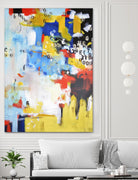 The History of Losing Zeroes Part II by Mark Pulliam on GIANT ART - yellow abstract