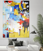 The History of Losing Zeroes Part II by Mark Pulliam on GIANT ART - yellow abstract