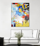 The History of Losing Zeroes Part II by Mark Pulliam on GIANT ART - yellow abstract