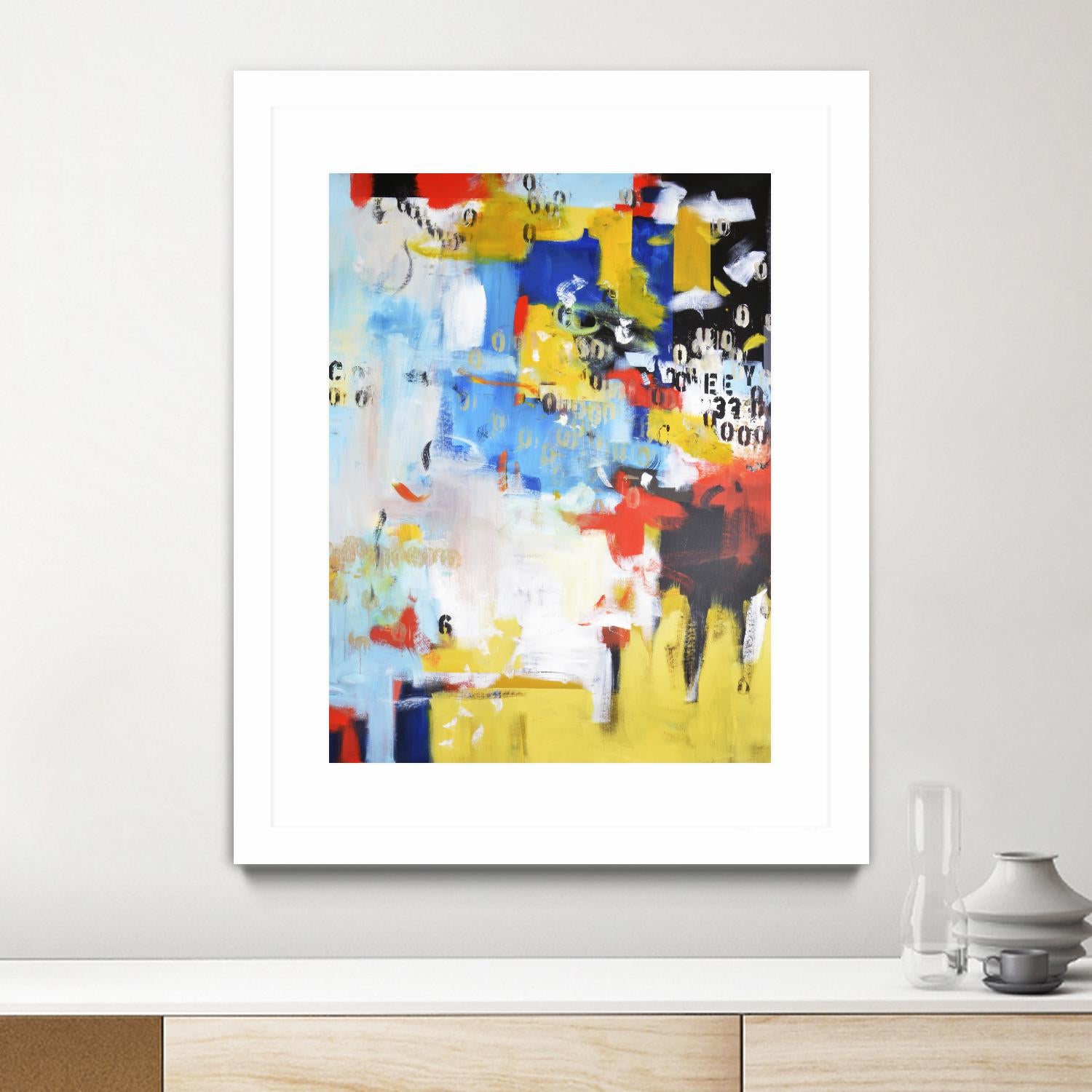 The History of Losing Zeroes Part II by Mark Pulliam on GIANT ART - yellow abstract