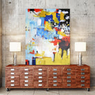 The History of Losing Zeroes Part II by Mark Pulliam on GIANT ART - yellow abstract