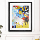 The History of Losing Zeroes Part II by Mark Pulliam on GIANT ART - yellow abstract