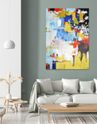 The History of Losing Zeroes Part II by Mark Pulliam on GIANT ART - yellow abstract