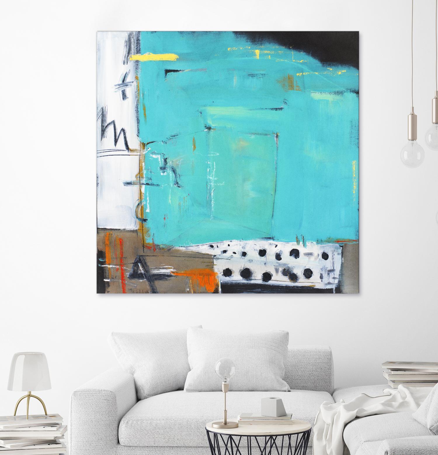 Ocean Side Café by Mark Pulliam on GIANT ART - white abstract