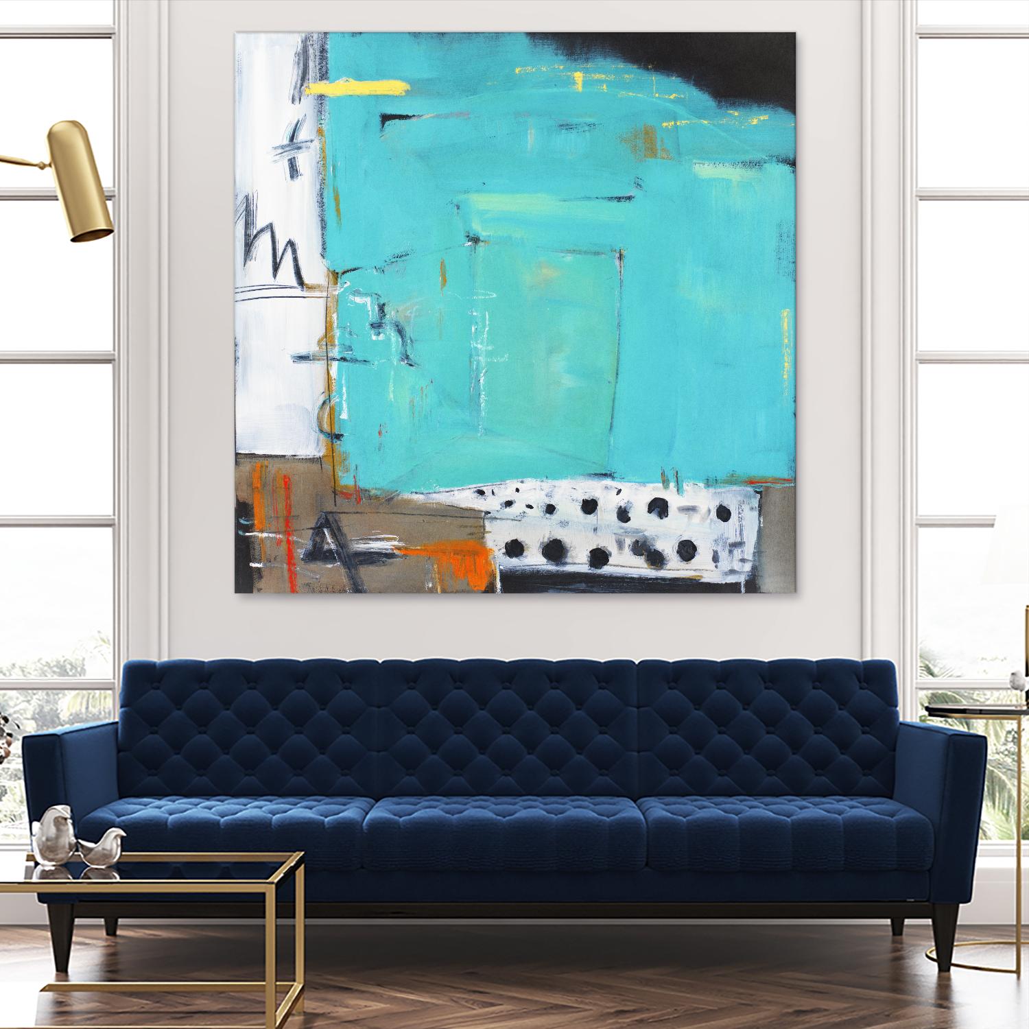 Ocean Side Café by Mark Pulliam on GIANT ART - white abstract