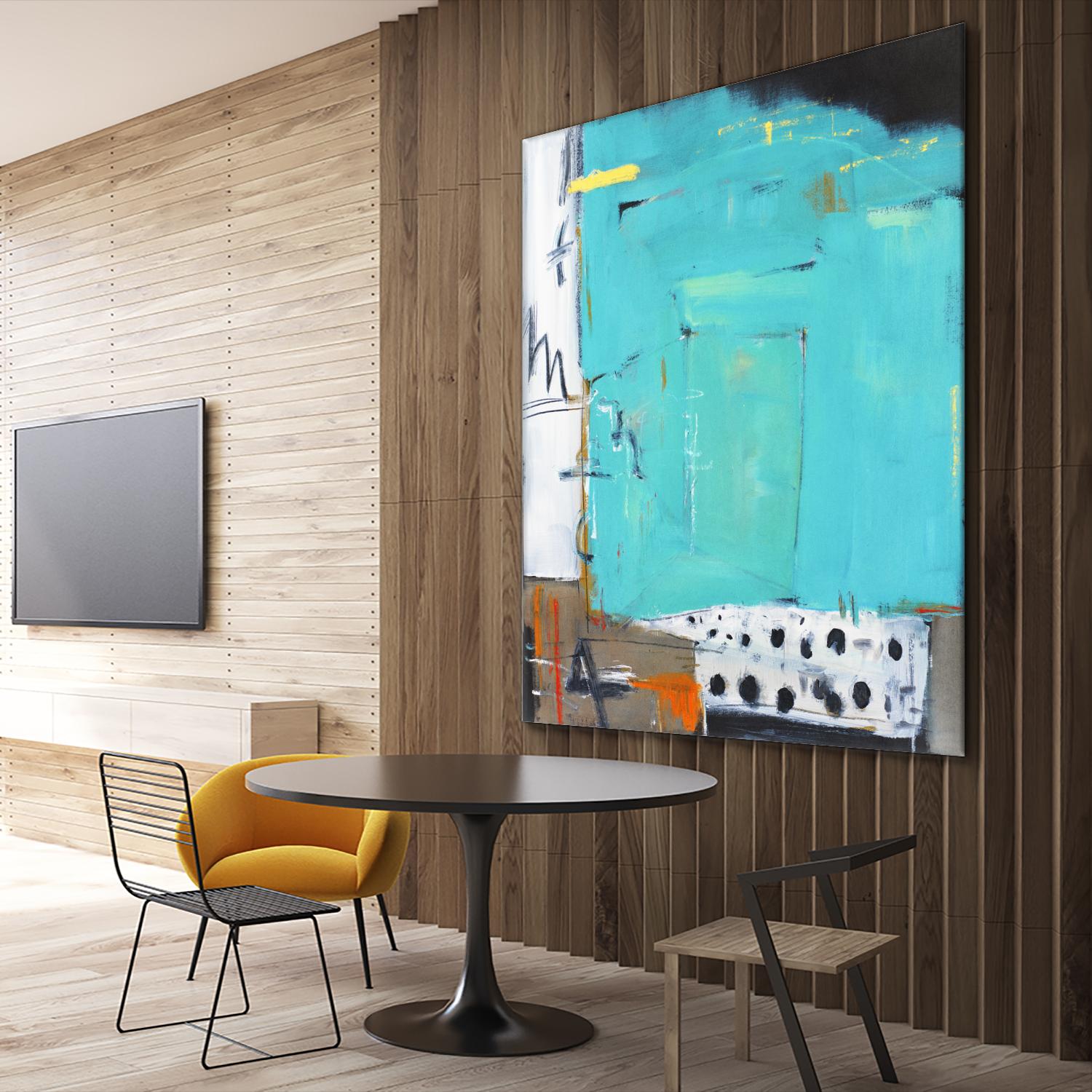 Ocean Side Café by Mark Pulliam on GIANT ART - white abstract