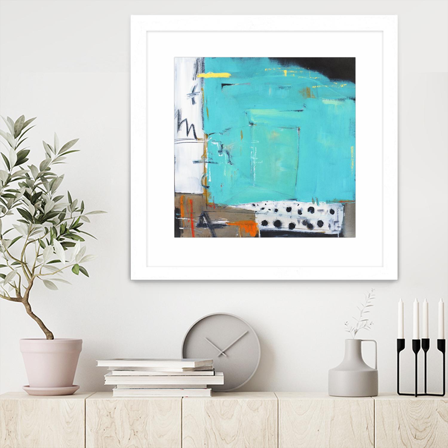 Ocean Side Café by Mark Pulliam on GIANT ART - white abstract