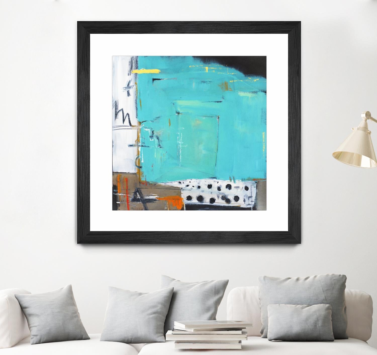 Ocean Side Café by Mark Pulliam on GIANT ART - white abstract