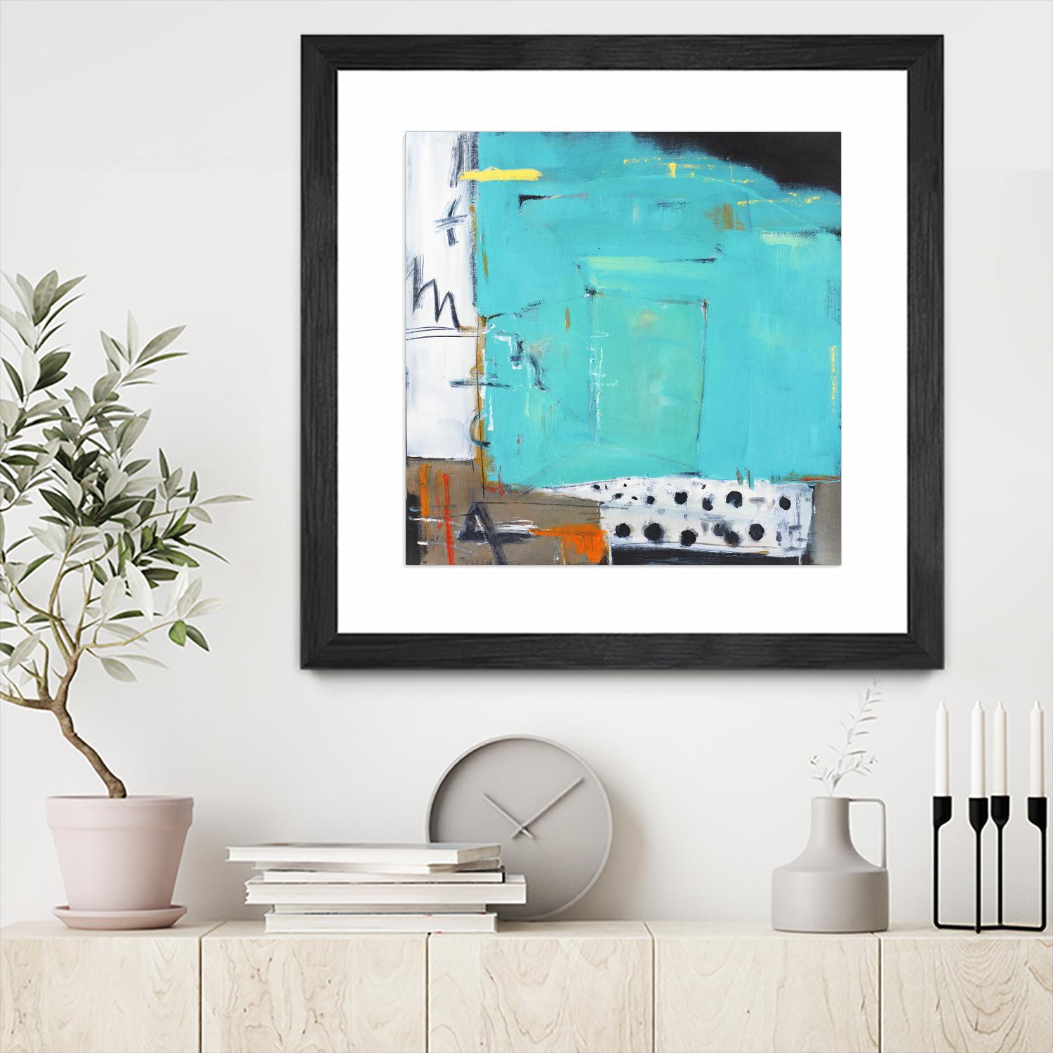 Ocean Side Café by Mark Pulliam on GIANT ART - white abstract