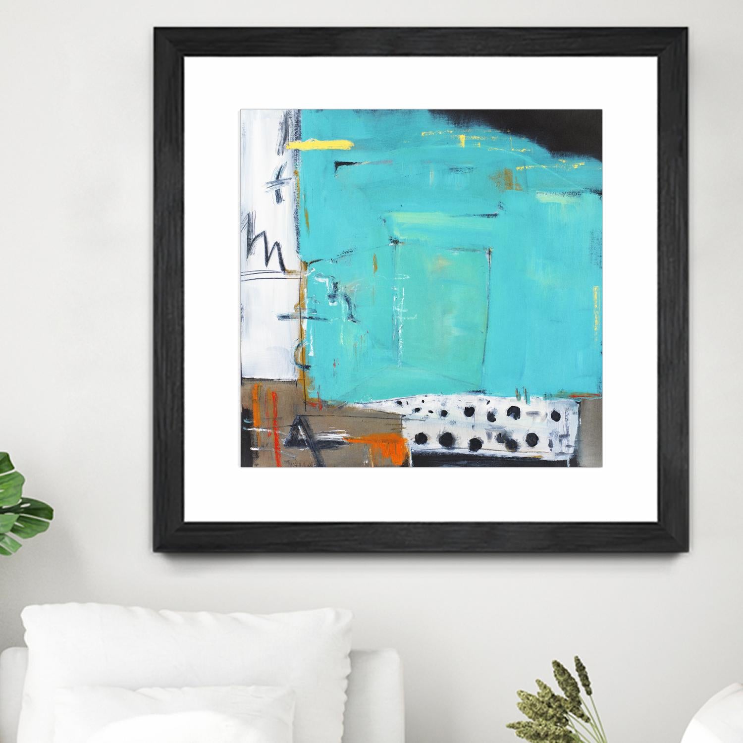 Ocean Side Café by Mark Pulliam on GIANT ART - white abstract