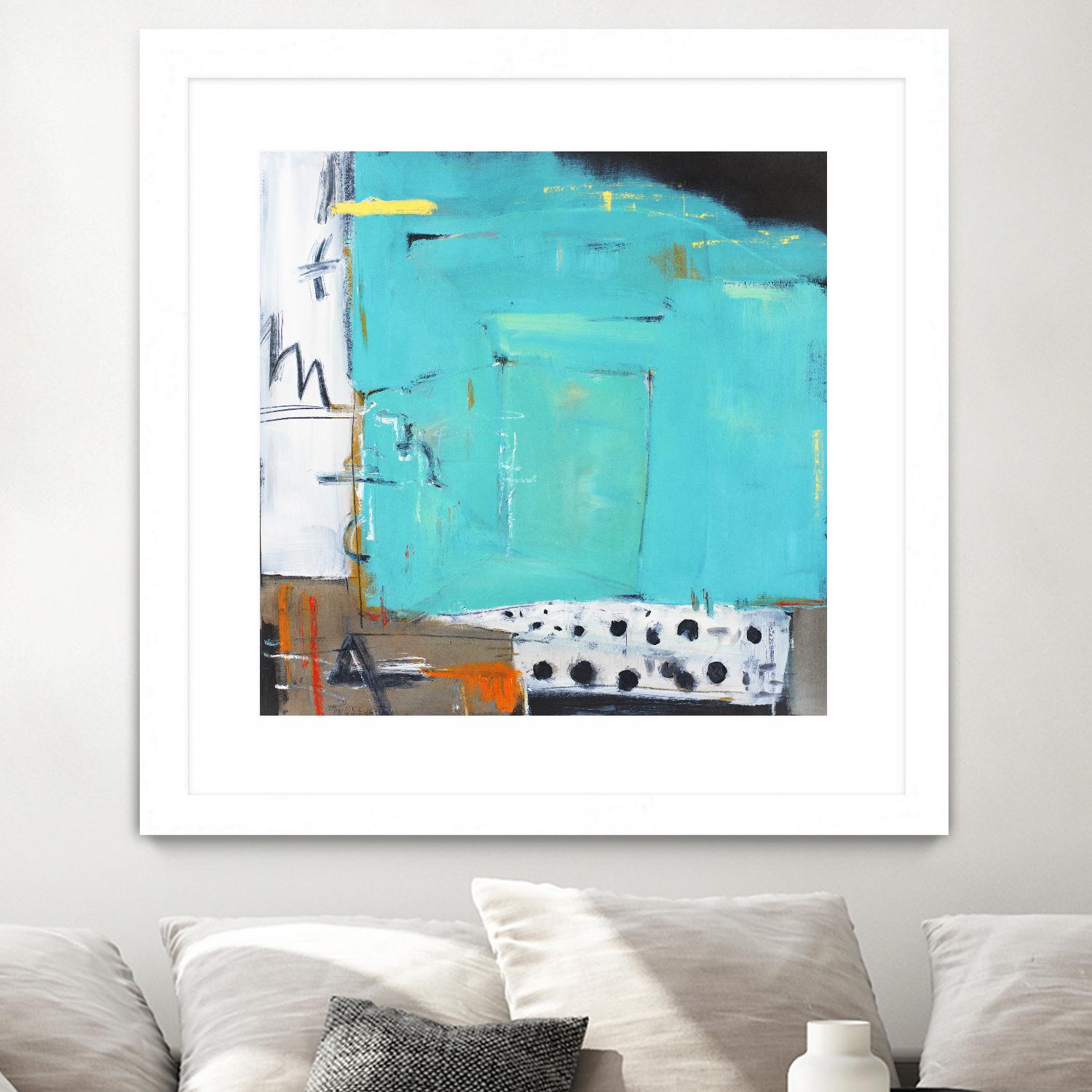 Ocean Side Café by Mark Pulliam on GIANT ART - white abstract