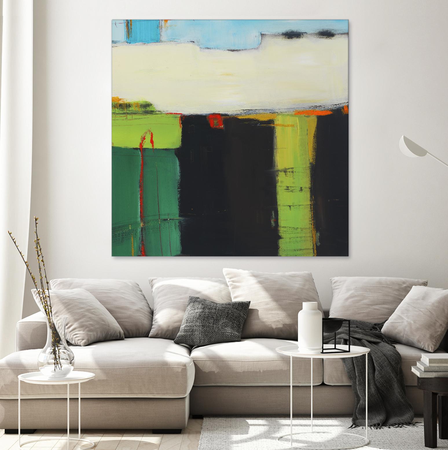 Red House View by Mark Pulliam on GIANT ART - black abstract