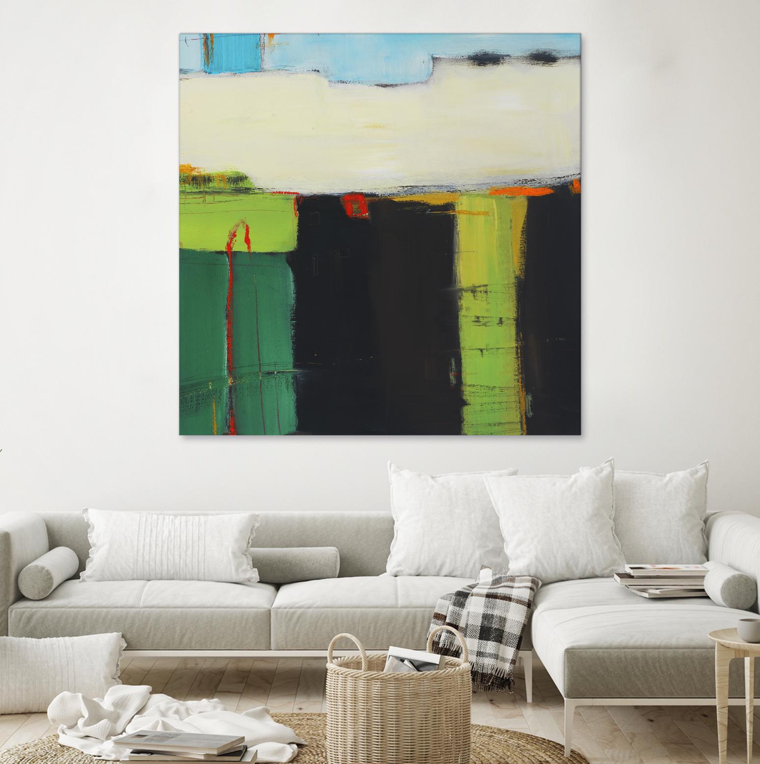 Red House View by Mark Pulliam on GIANT ART - black abstract