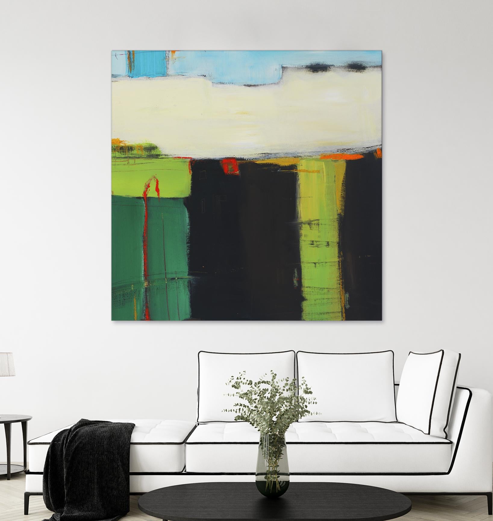 Red House View by Mark Pulliam on GIANT ART - black abstract