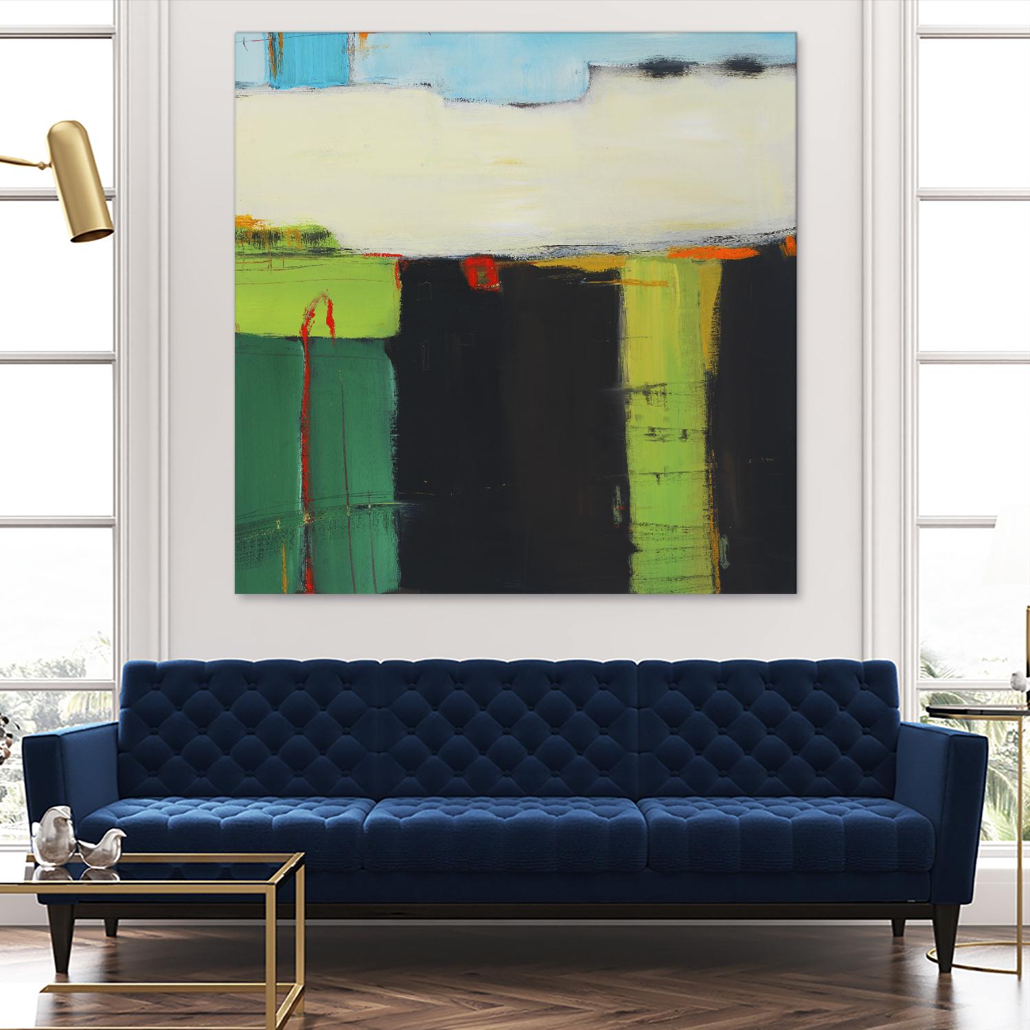 Red House View by Mark Pulliam on GIANT ART - black abstract