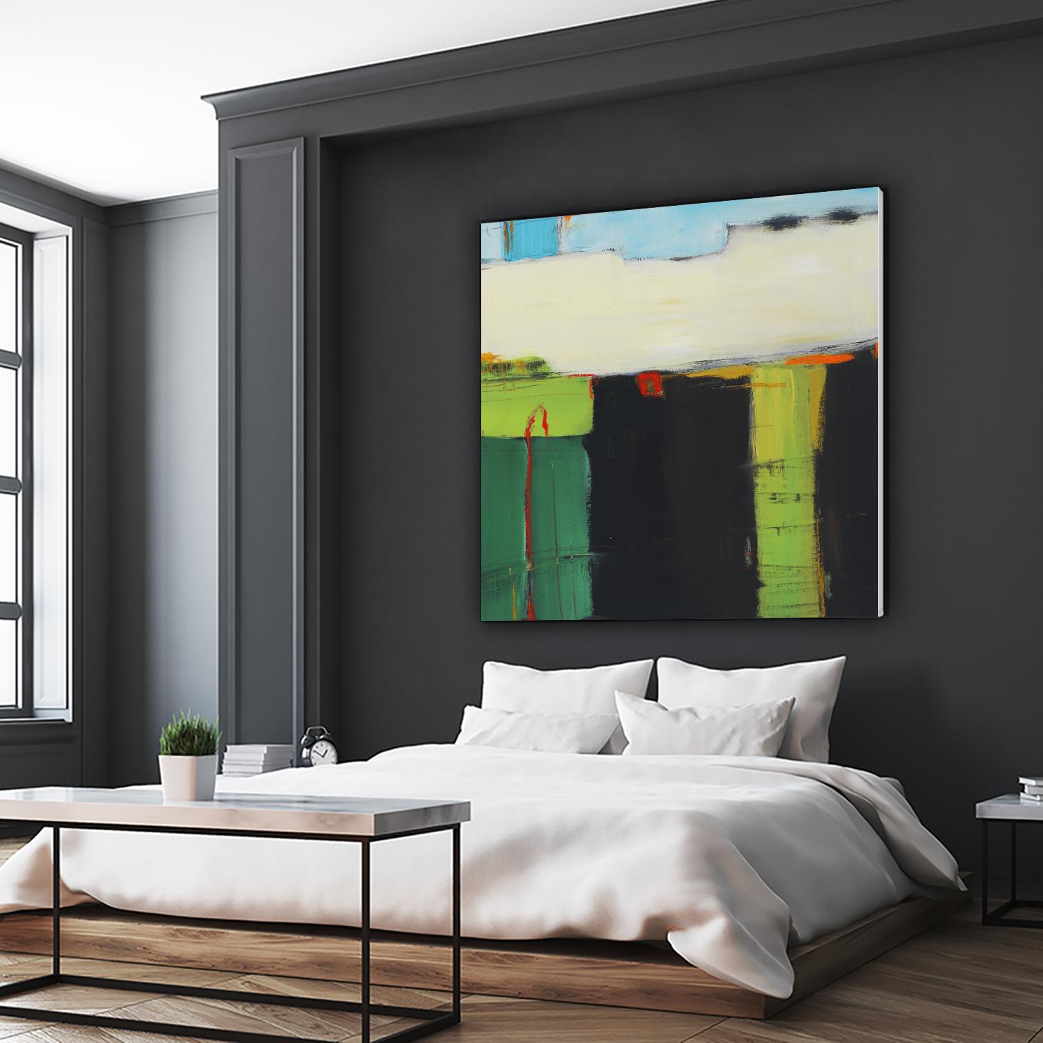 Red House View by Mark Pulliam on GIANT ART - black abstract