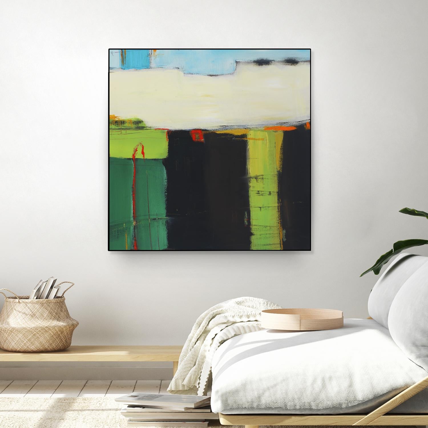 Red House View by Mark Pulliam on GIANT ART - black abstract