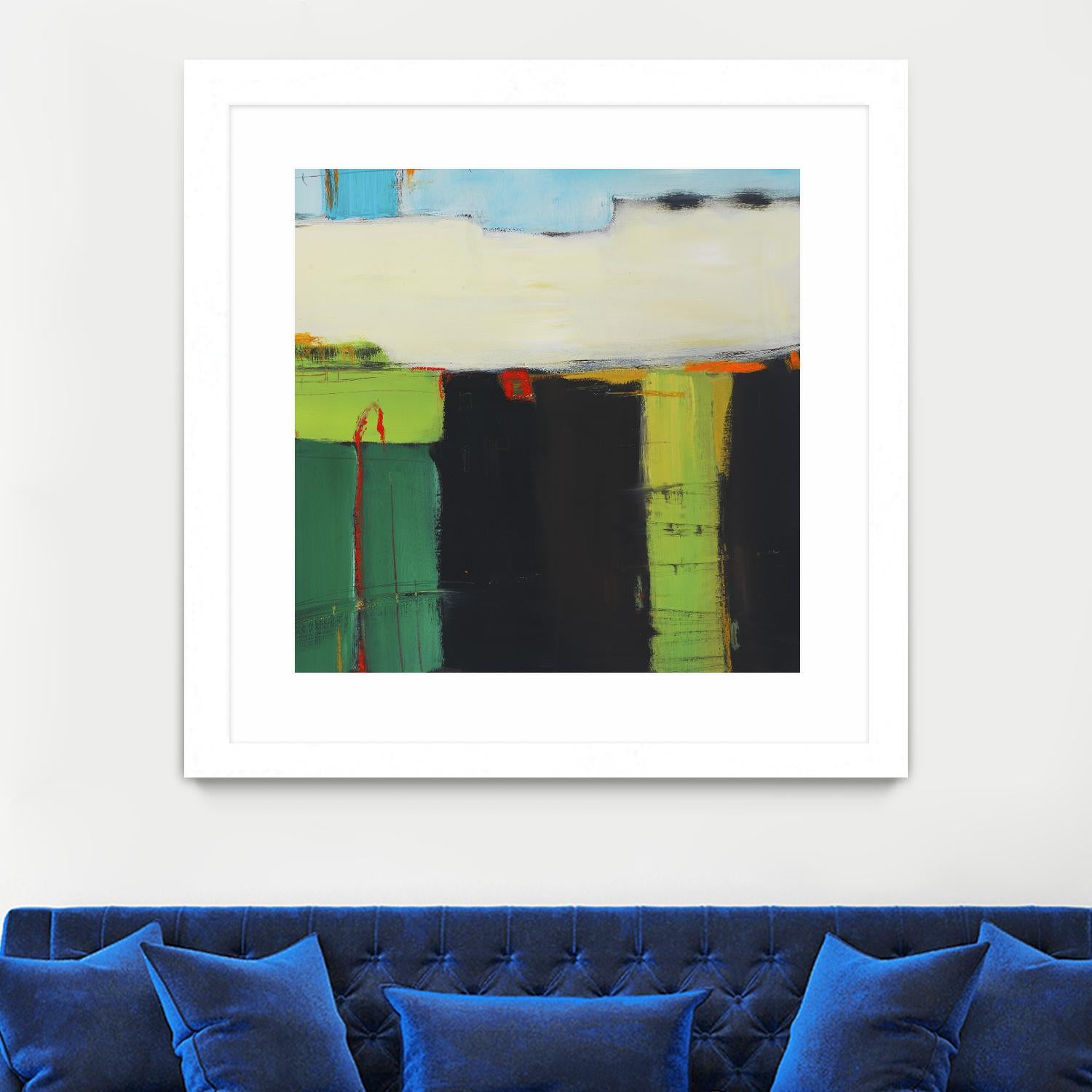 Red House View by Mark Pulliam on GIANT ART - black abstract