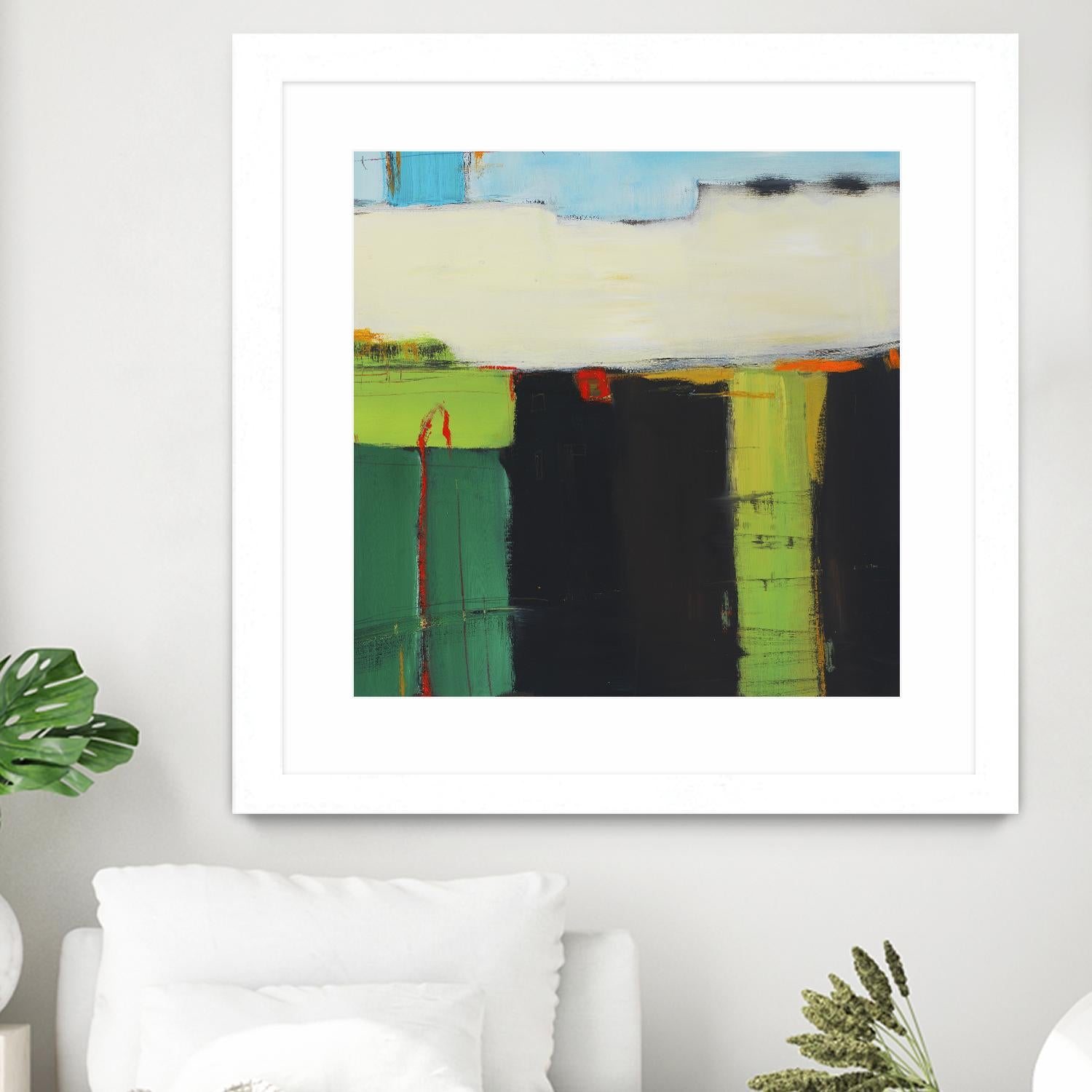 Red House View by Mark Pulliam on GIANT ART - black abstract