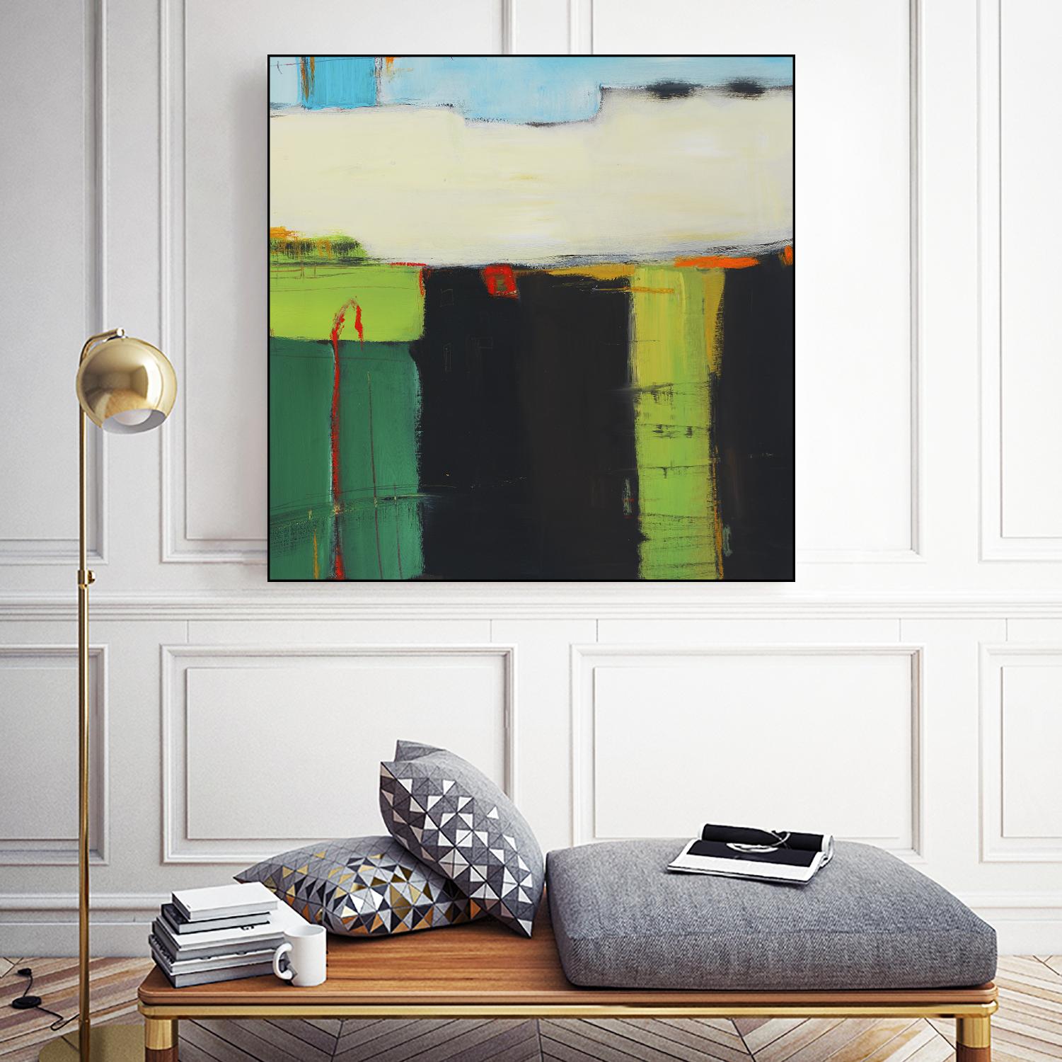 Red House View by Mark Pulliam on GIANT ART - black abstract