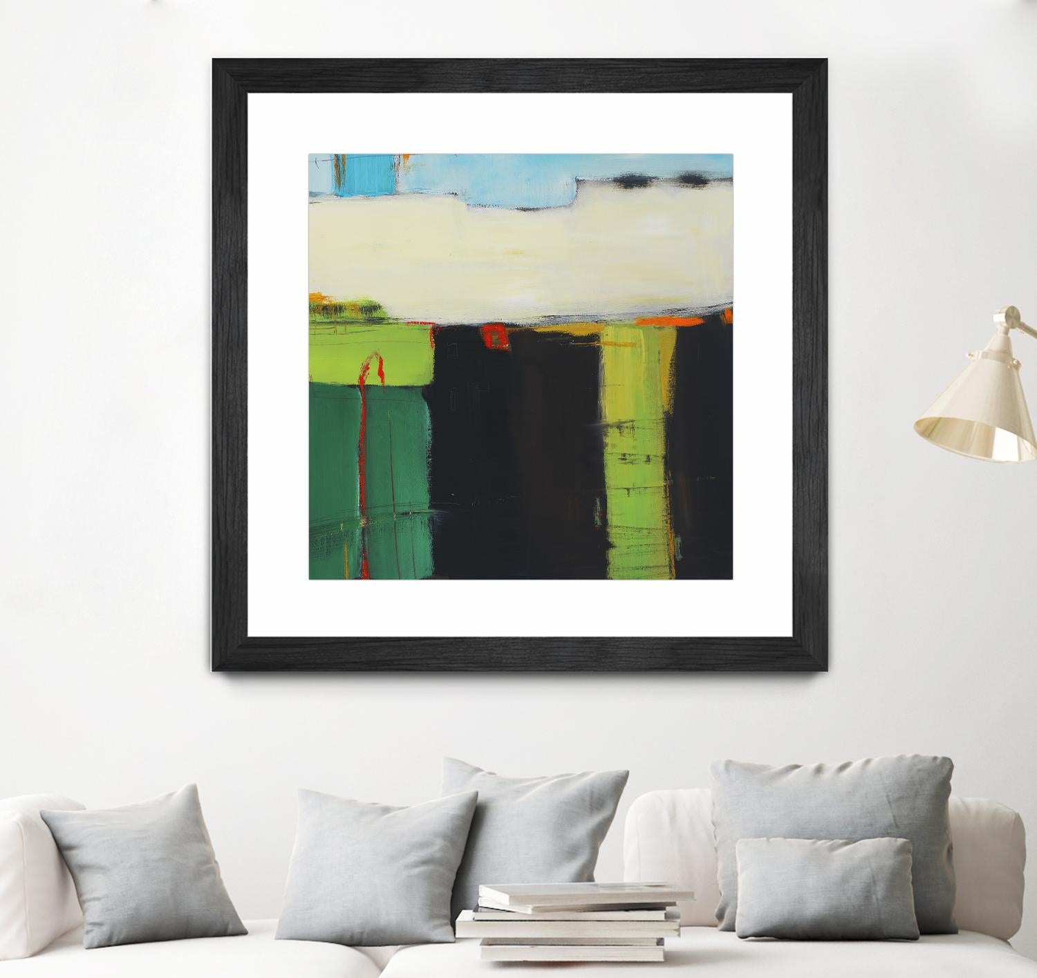 Red House View by Mark Pulliam on GIANT ART - black abstract