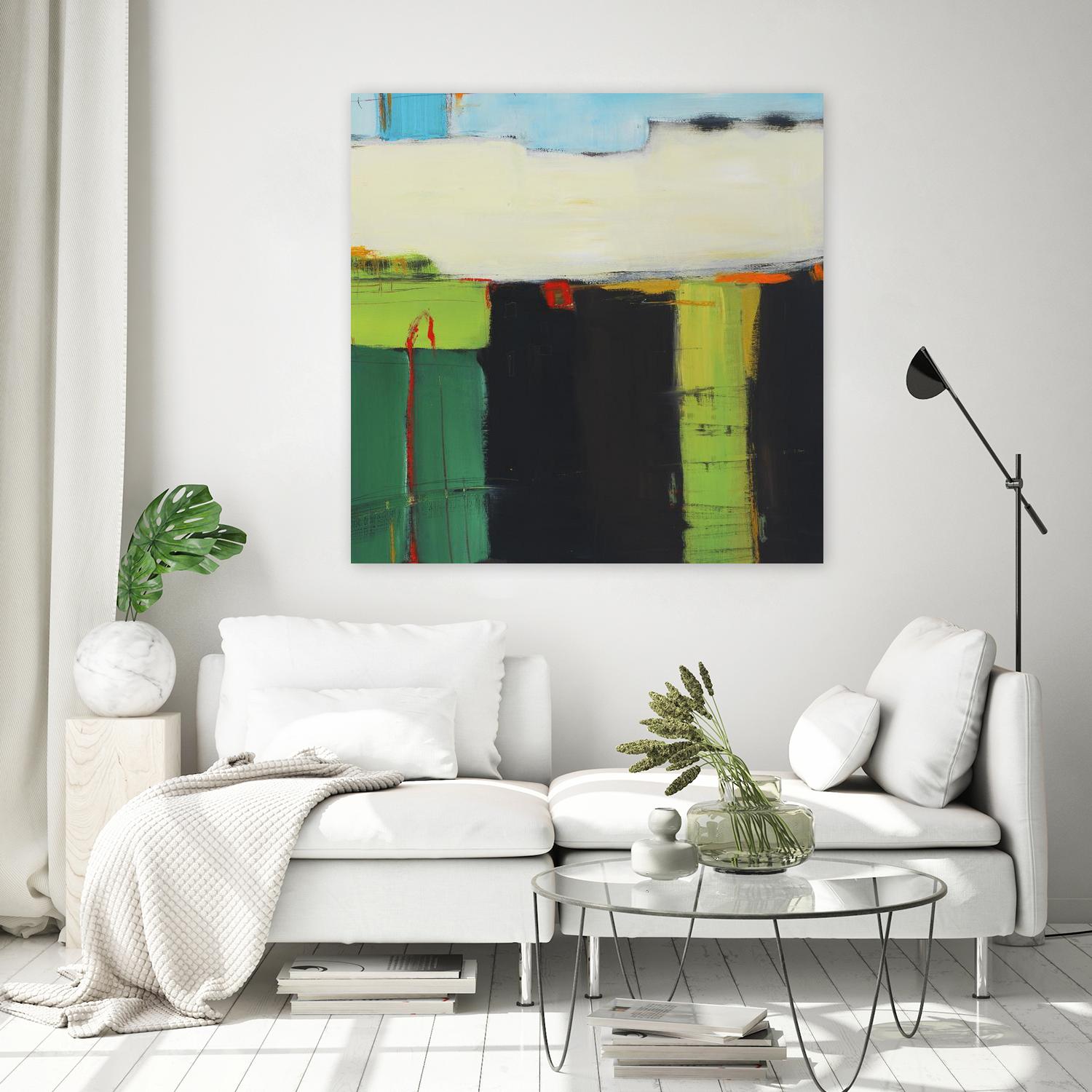 Red House View by Mark Pulliam on GIANT ART - black abstract