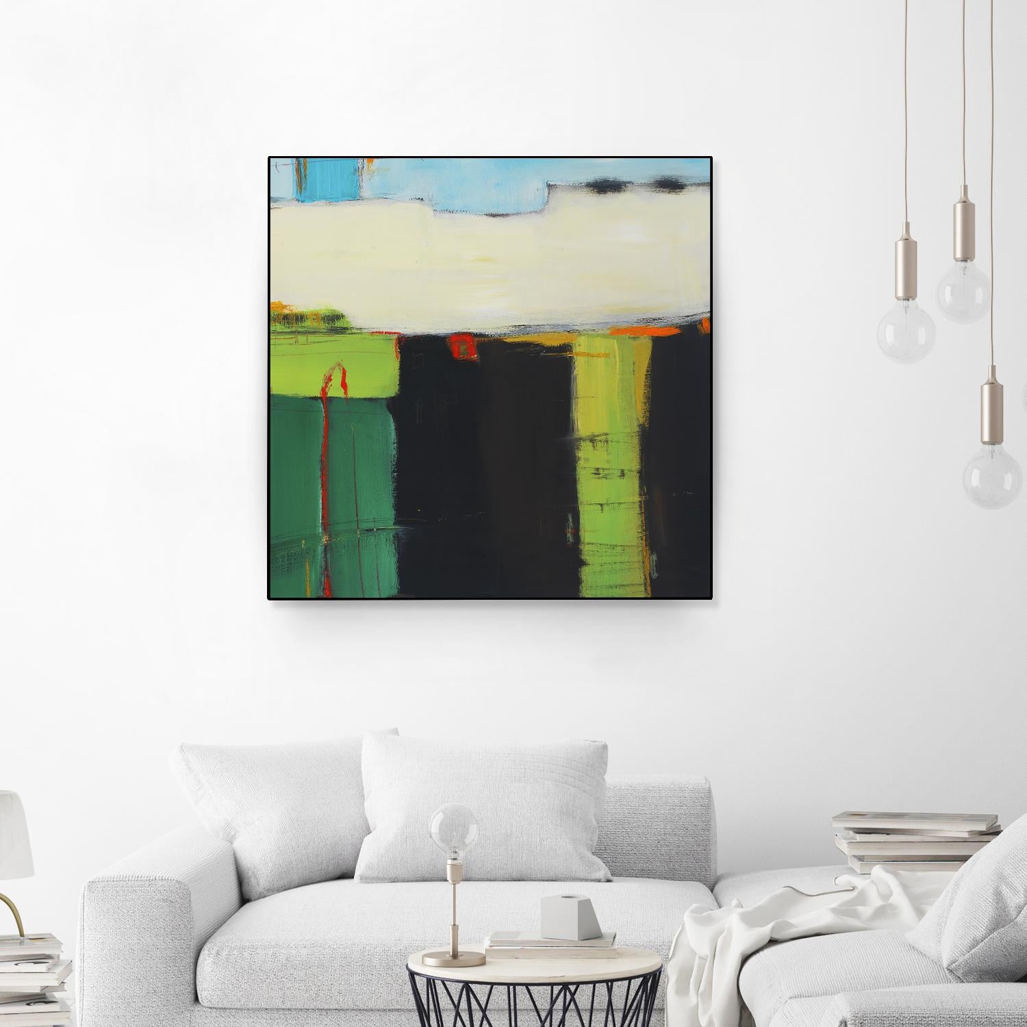 Red House View by Mark Pulliam on GIANT ART - black abstract