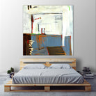 Small Red Door by Mark Pulliam on GIANT ART - blue abstract