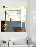 Small Red Door by Mark Pulliam on GIANT ART - blue abstract