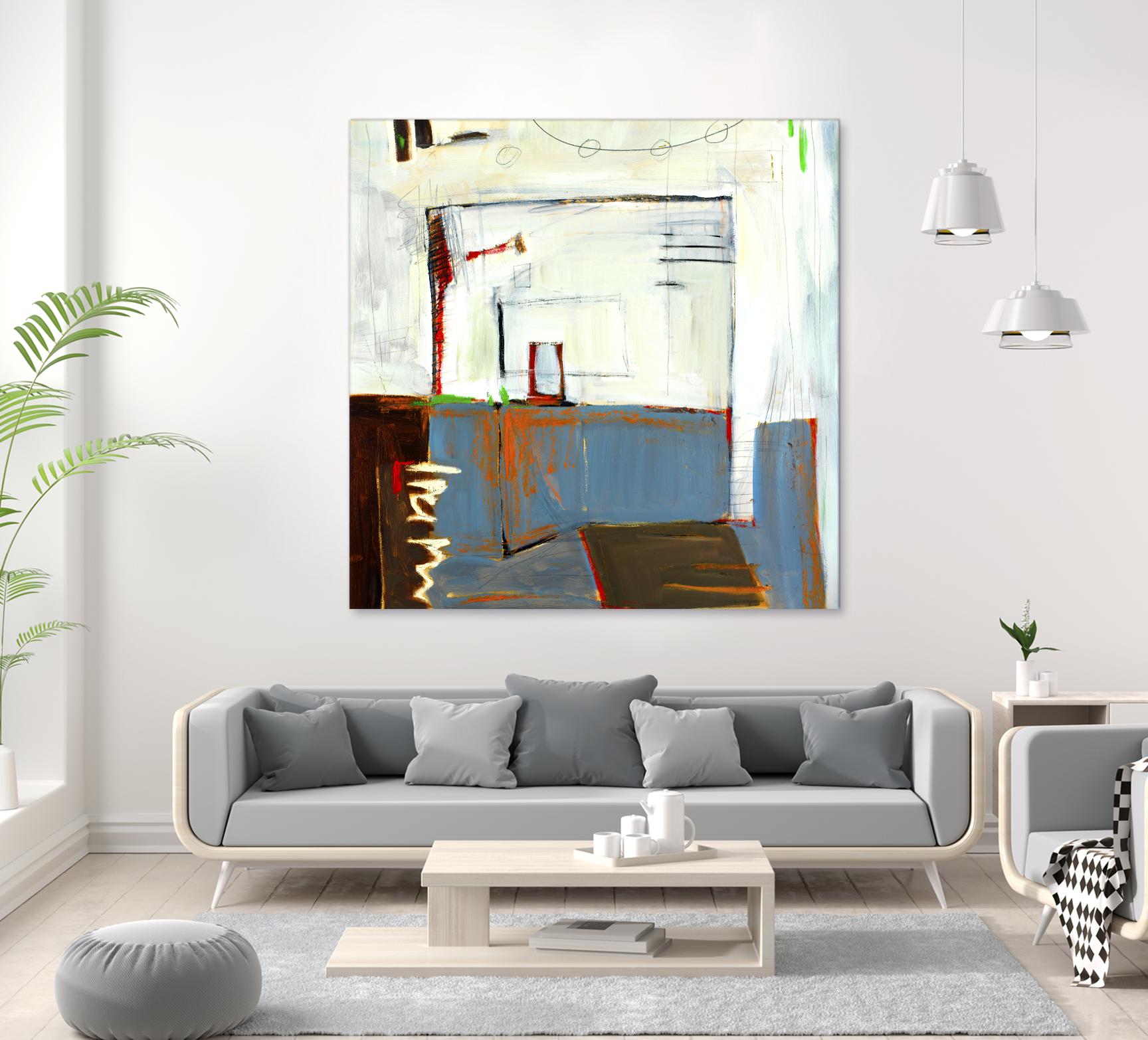 Small Red Door by Mark Pulliam on GIANT ART - blue abstract