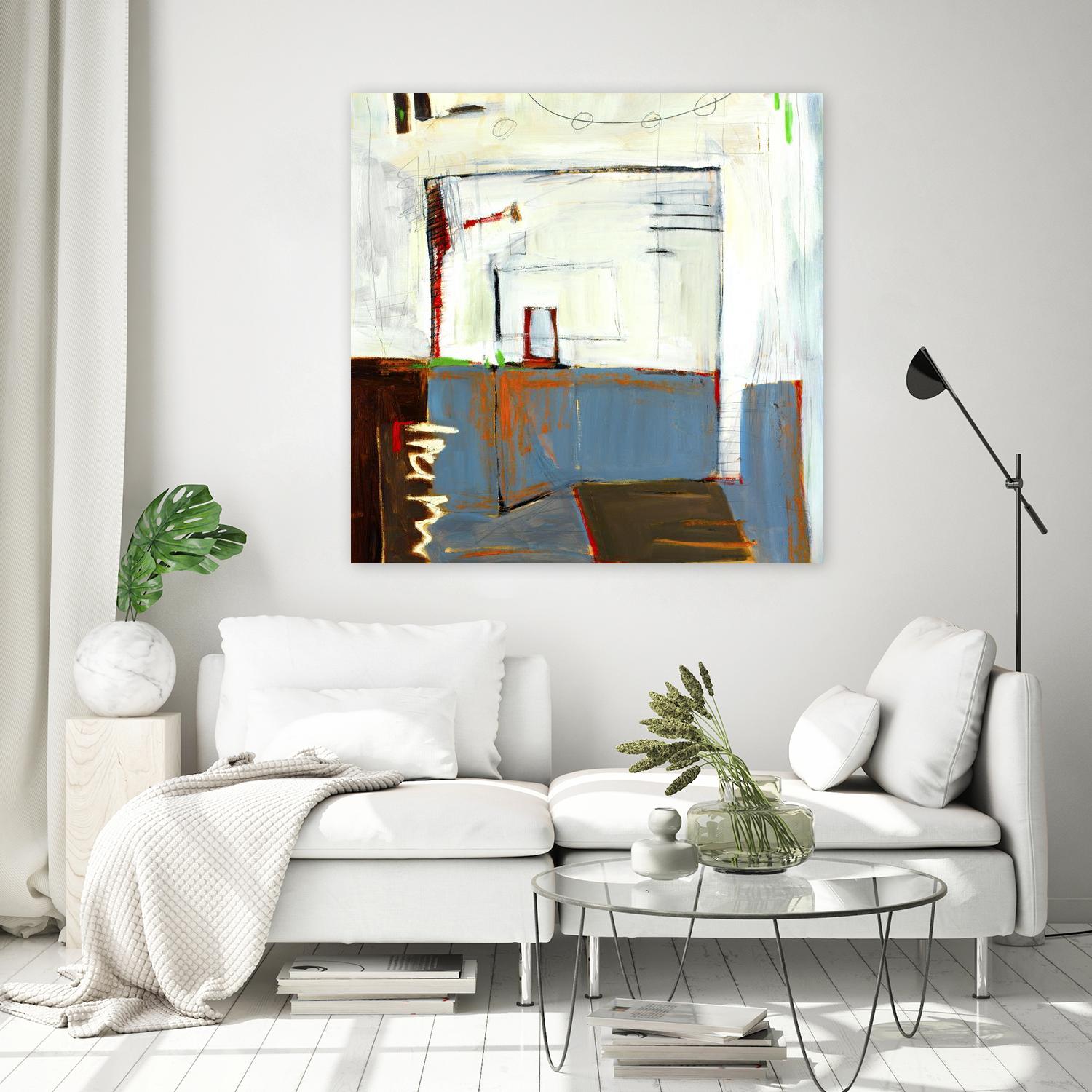 Small Red Door by Mark Pulliam on GIANT ART - blue abstract