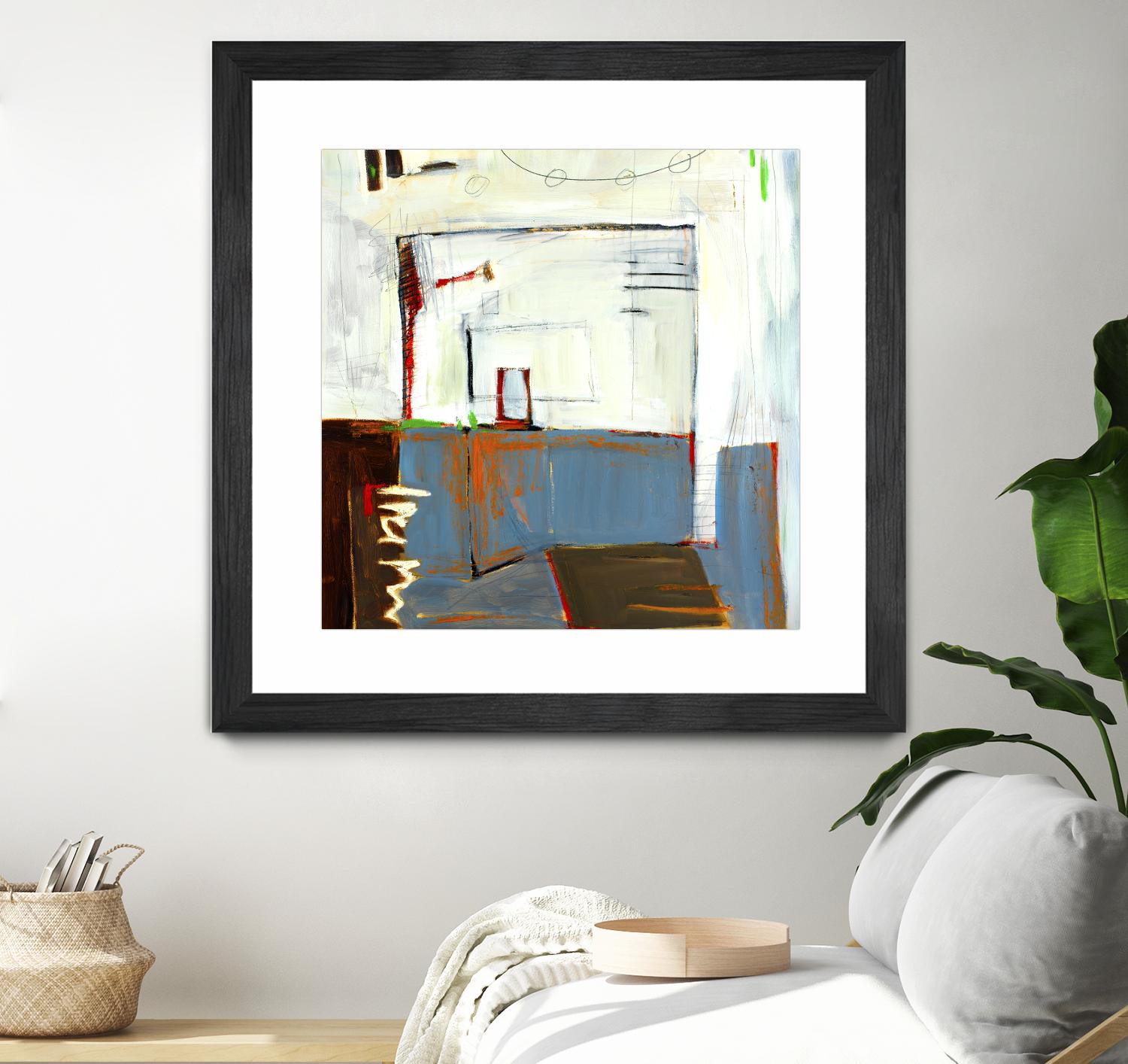 Small Red Door by Mark Pulliam on GIANT ART - blue abstract