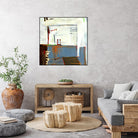 Small Red Door by Mark Pulliam on GIANT ART - blue abstract