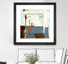 Small Red Door by Mark Pulliam on GIANT ART - blue abstract