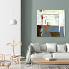 Small Red Door by Mark Pulliam on GIANT ART - blue abstract