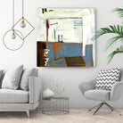 Small Red Door by Mark Pulliam on GIANT ART - blue abstract