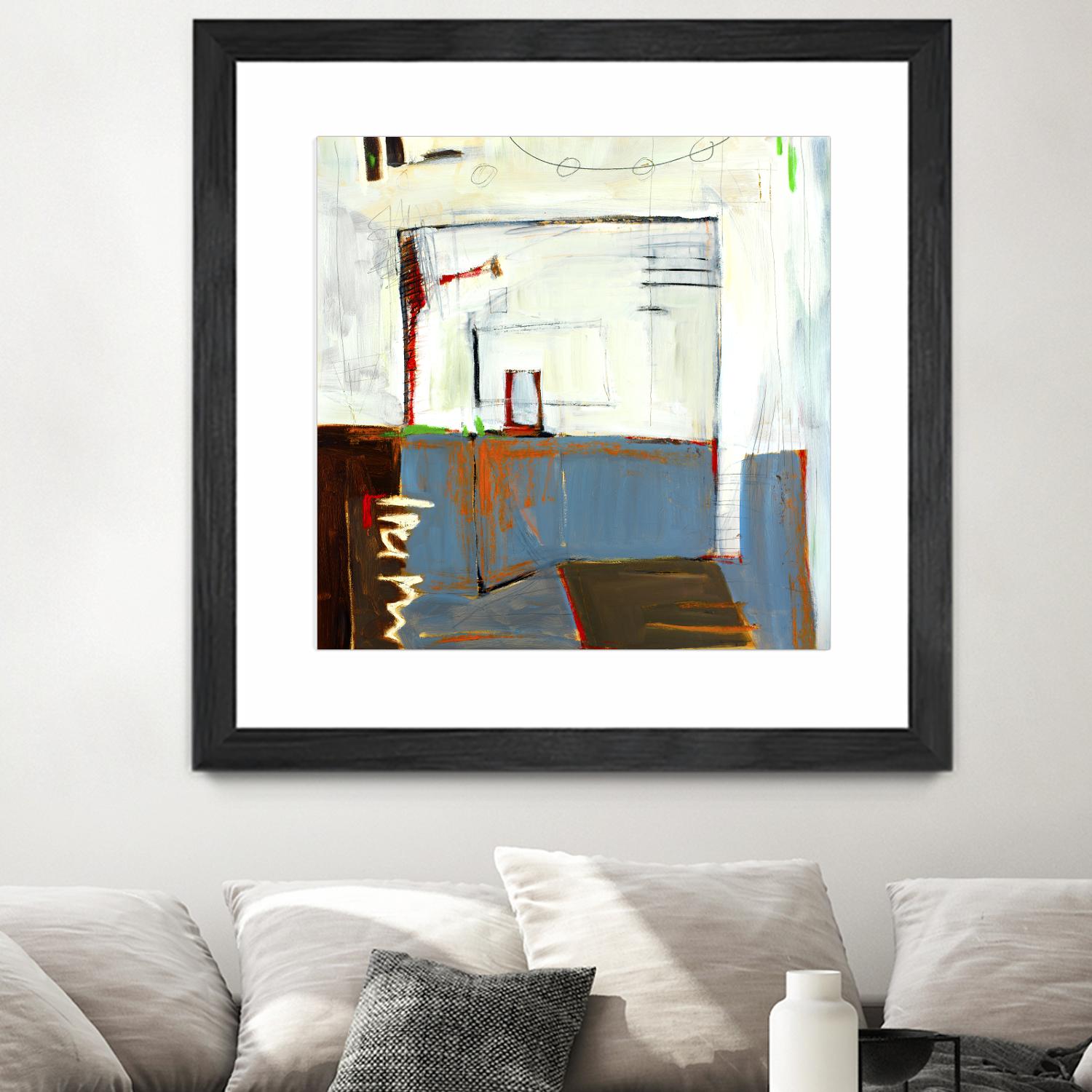 Small Red Door by Mark Pulliam on GIANT ART - blue abstract